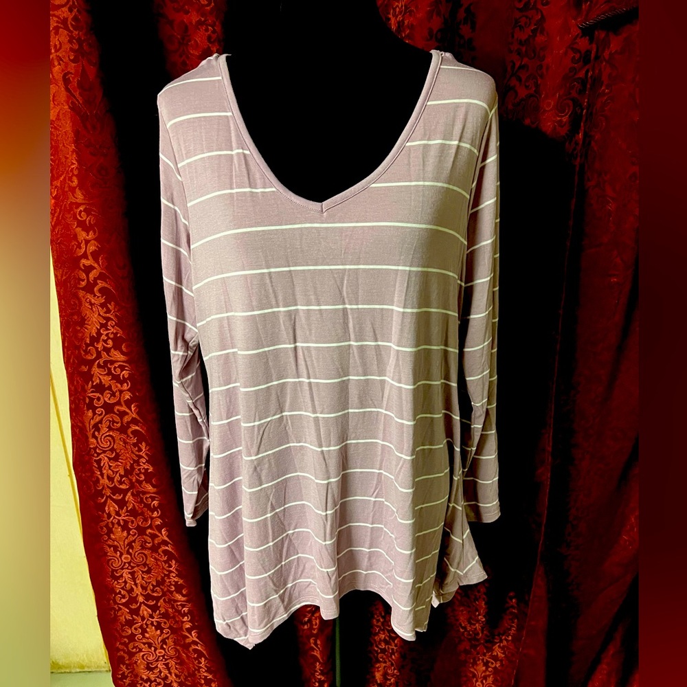 Purple Pullover Top